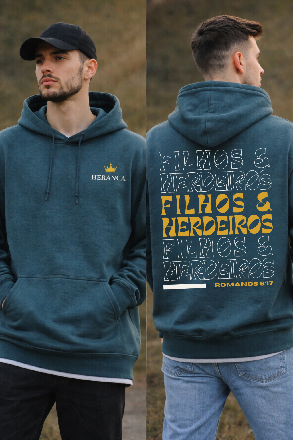 Moletom Canguru Com Capuz Filhos & Herdeiros