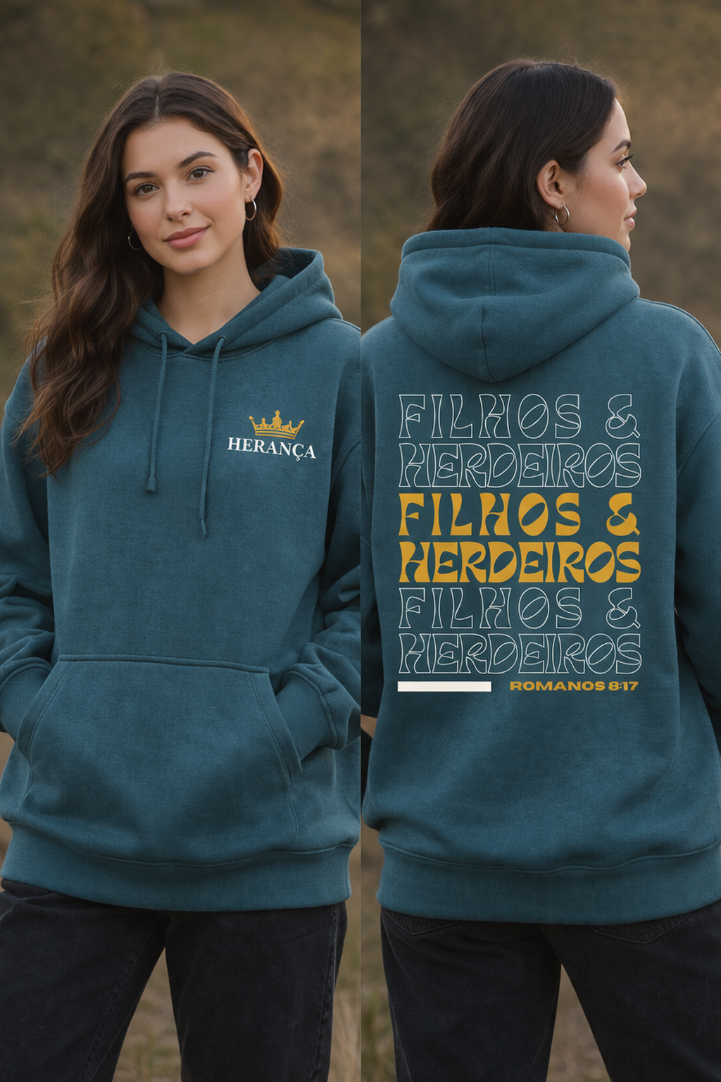 Moletom Canguru Com Capuz Filhos & Herdeiros - Imagem 2